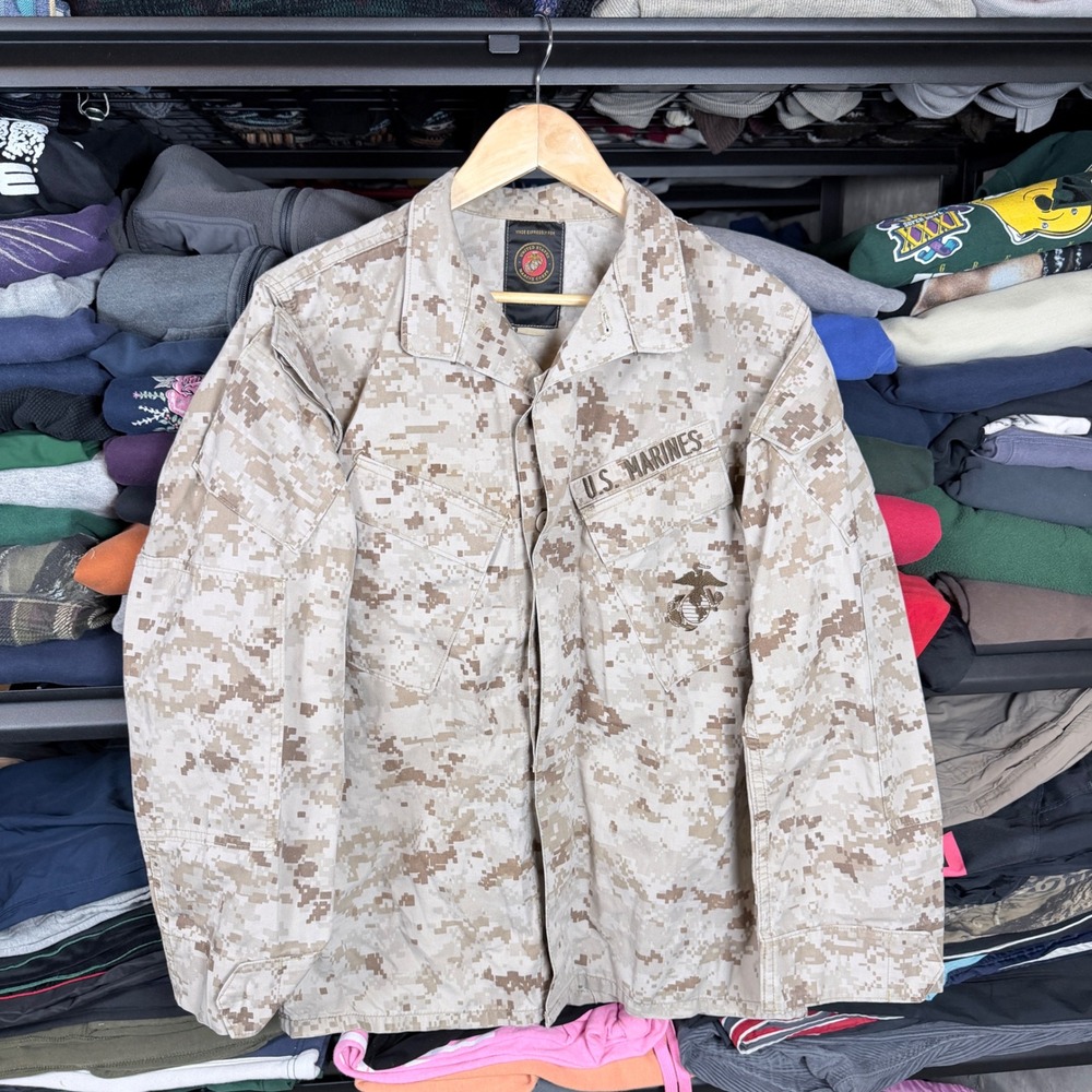 US Marines Desert Camouflage Combat Utility Shirt Jacket Size‎ S reg